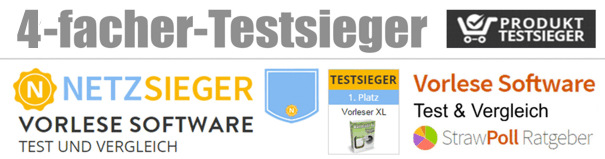 Vorleseprogramm Testsieger